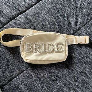 Cream Bride Belt Bag